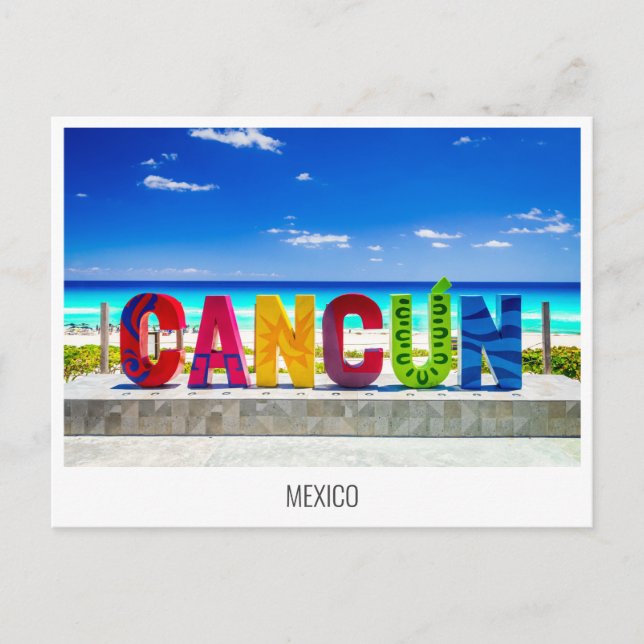 De Festividades Cancún, México cartão postal (Frente)