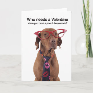 De Festividades Cão para smooch o cartão (de Vizsla)