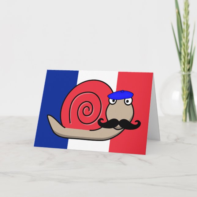 De Festividades Caracol do Bastille com cartão do bigode (Frente)