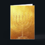 De Festividades Card ouros Menorah | Gold | Israel | cartão<br><div class="desc">Judaica ouros Menorah | Judaika Menorah Áurea
cartão bonito feriado cartão
beautiful Card</div>