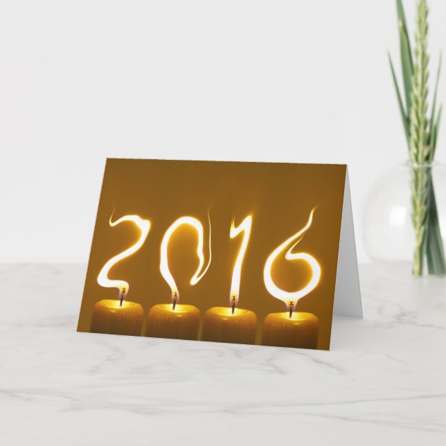De Festividades Cartão 2016 do ano (Frente)