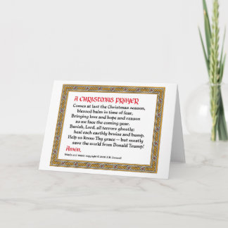 De Festividades Cartão #2 da oração do Natal (Donald Trump)