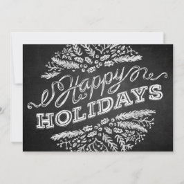 De Festividades Cartão 5x7 escrito à mão do quadro boas festas