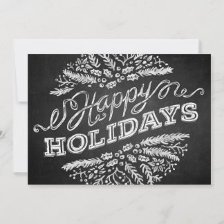 De Festividades Cartão 5x7 escrito à mão do quadro boas festas