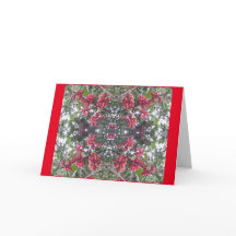 Cartão 802A da baga do azevinho - elogio sazonal