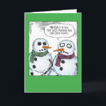 De Festividades Cartão aberto do humor do Natal dos olhos do<br><div class="desc">Olhe! É Natal!!</div>