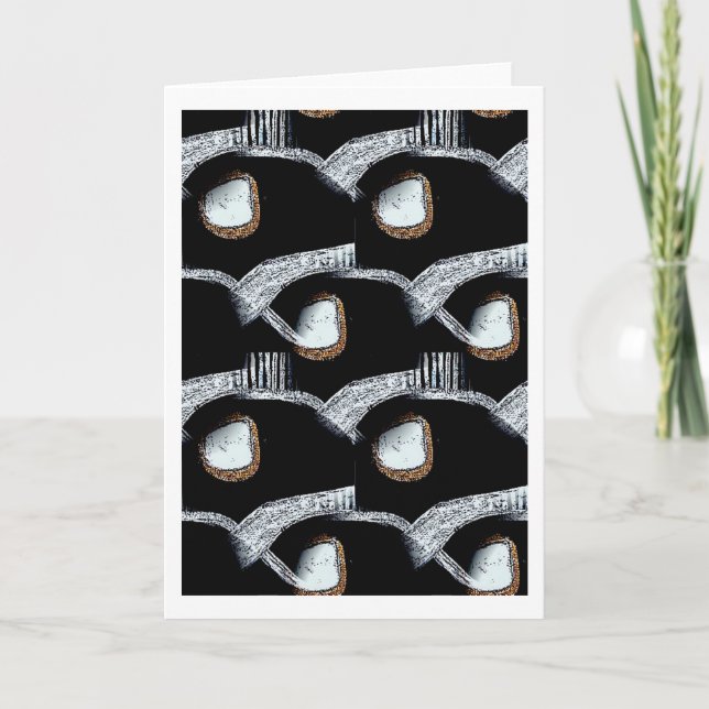 De Festividades Cartão abstrato do africano (Frente)