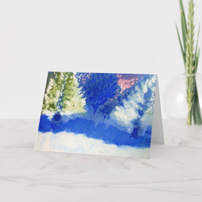 De Festividades cartão alegre das árvores para a época natalícia (Frente)