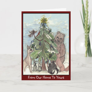 De Festividades Cartão Amigos Woodland