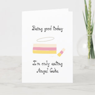 De Festividades Cartão Angel Cake