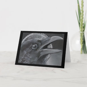 De Festividades Cartão Angel Crow Christmas