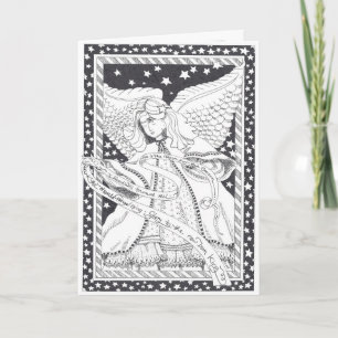 De Festividades Cartão Angel Natal