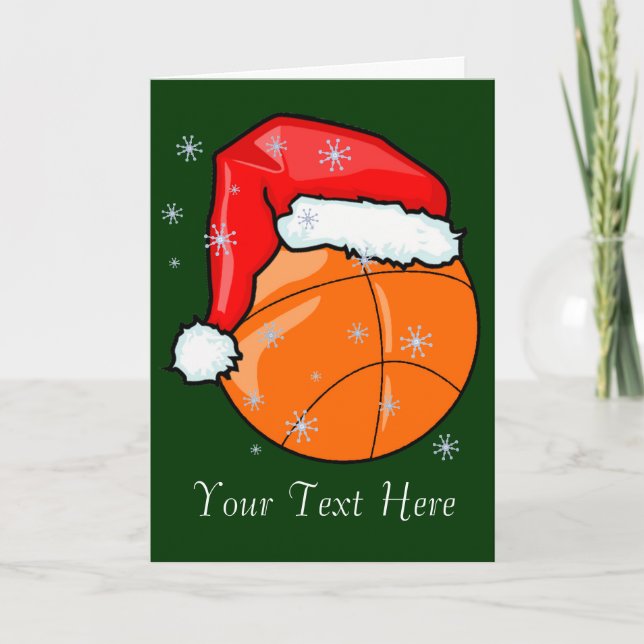 De Festividades Cartão - Basquete Papai noel (Frente)