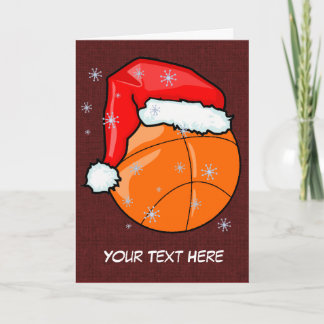 De Festividades Cartão - Basquete Papai noel