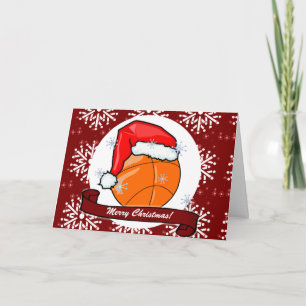 De Festividades Cartão - basquetebol decorativo do papai noel