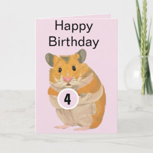 De Festividades Cartão bonito para a idade do hamster