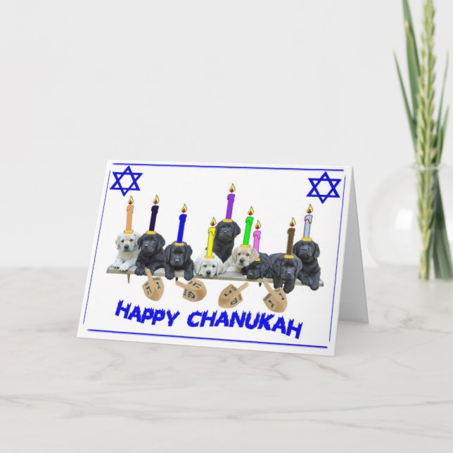 De Festividades Cartão Chanukah (Frente)