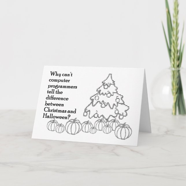 De Festividades Cartão Christween / Hallowmas (Frente)