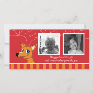 De Festividades Cartão com fotos 2 horizontal