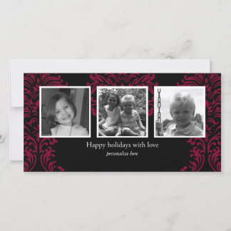 De Festividades Cartão com fotos 3 horizontal