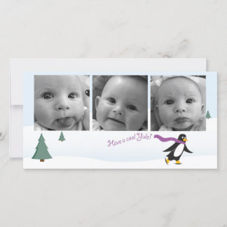 De Festividades Cartão com fotos 3 horizontal