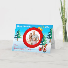 De Festividades Cartão com fotos 3 personalizado