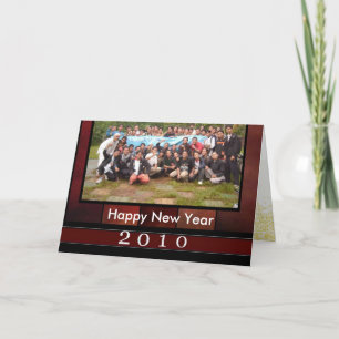 De Festividades cartão com fotos anos novos