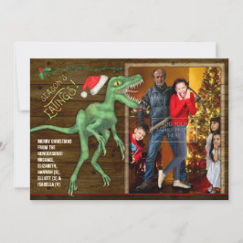 De Festividades Cartão com fotos da Família Natal | Engraçado Velo