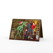 Cartão com fotos da Família Natal | Engraçado Velo