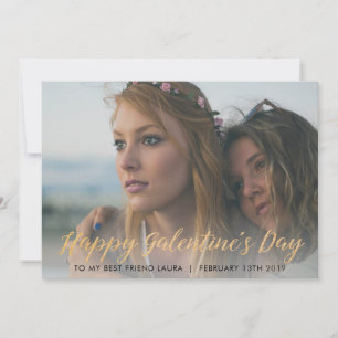 De Festividades Cartão com fotos do dia GALEntines para melhor am