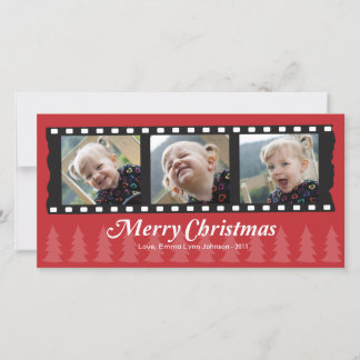 De Festividades Cartão com fotos do Feliz Natal para 3 fotos