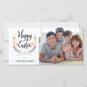 De Festividades Cartão com fotos do felz pascoa