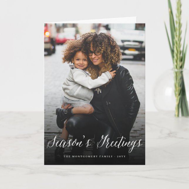 De Festividades Cartão com fotos do feriado do roteiro dos (Frente)