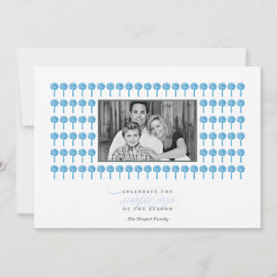 De Festividades Cartão com fotos do feriado do teste padrão do