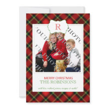 Cartão com fotos do Monograma da Xadrez Vermelha