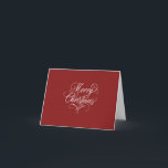 De Festividades Cartão com fotos do roteiro do Feliz Natal<br><div class="desc">Um fundo corajoso, vermelho caracteriza as palavras "Feliz Natal" em um elegante, roteiro, pia batismal. O painel interno guardara uma foto opcional. (Projetado por Freepik). (Projetado por Freepik). O cartão é fácil de personalizar com seu fraseio, cor do andfont da pia batismalNão exatamente que você está procurando? Todos nossos produtos...</div>