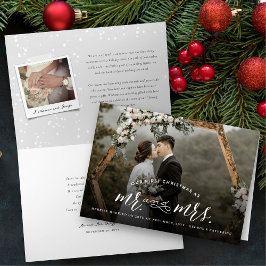 De Festividades Cartão com fotos do Sr. & da Sra. Primeiro Natal