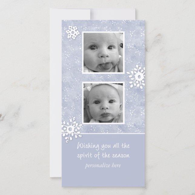 De Festividades Cartão com fotos do vertical 2 (Frente)