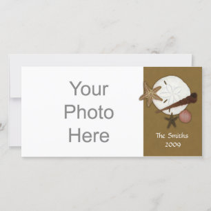 De Festividades Cartão com fotos em terra lavado