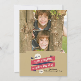 De Festividades Cartão com fotos feliz do feriado