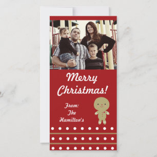 De Festividades cartão com fotos Ginger Bread Man 4x8