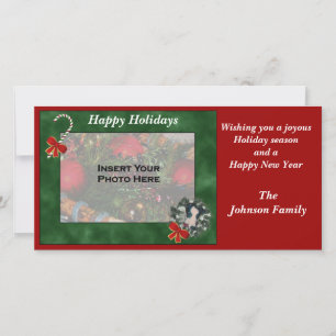 De Festividades Cartão com fotos Greyhound Wreath Natal