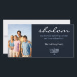 De Festividades Cartão com fotos Hanukkah<br><div class="desc">Envie este Cartão com fotos de Hanukkah este ano para a família e amigos.</div>