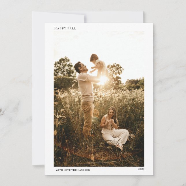 DE FESTIVIDADES CARTÃO COM FOTOS HOLIDAY (Frente)