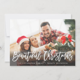 De Festividades CARTÃO COM FOTOS HOLIDAY | Natal Bonito Moderno