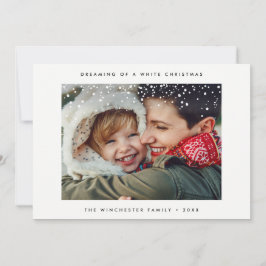 De Festividades CARTÃO COM FOTOS HOLIDAY | Natal moderno mínimo pa