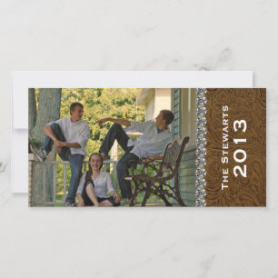 De Festividades Cartão com fotos Horizontal das Pedras do Couro Ca