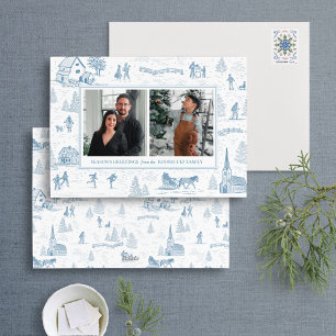 De Festividades Cartão com fotos Multi-Feriado Toile da Wonderland