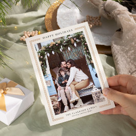 De Festividades Cartão com fotos Natal clássico