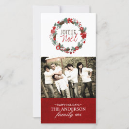 De Festividades Cartão com fotos Nó Clássico Joyeux